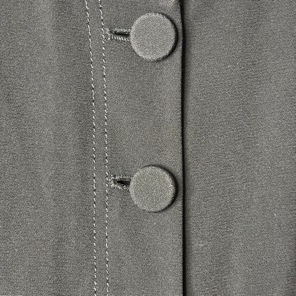 Derek Lam Black Jumpsuit Cut-Out Back Satin Hemline Evening Wear Size 4 and 6 - Picture 6 of 14